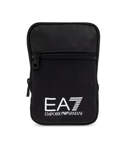 EA7 Black Shoulder Bag With Logo