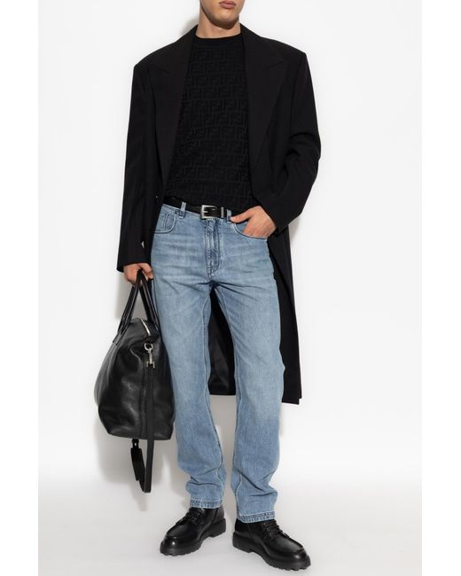 Fendi Black Monogram Sweater for men