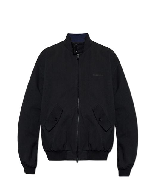 Balenciaga Blue Jacket With Logo for men
