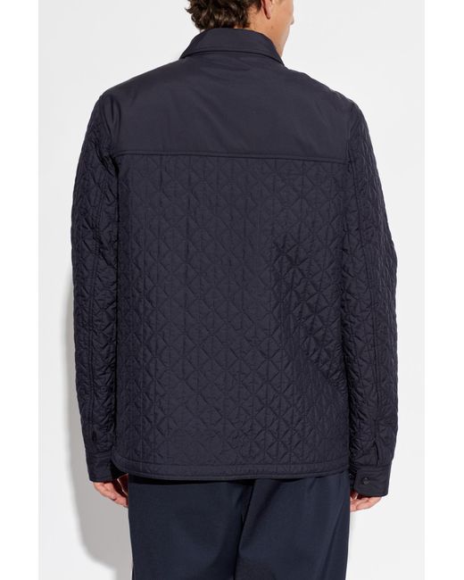 Moncler Blue Insulated Jacket "Theoline" for men