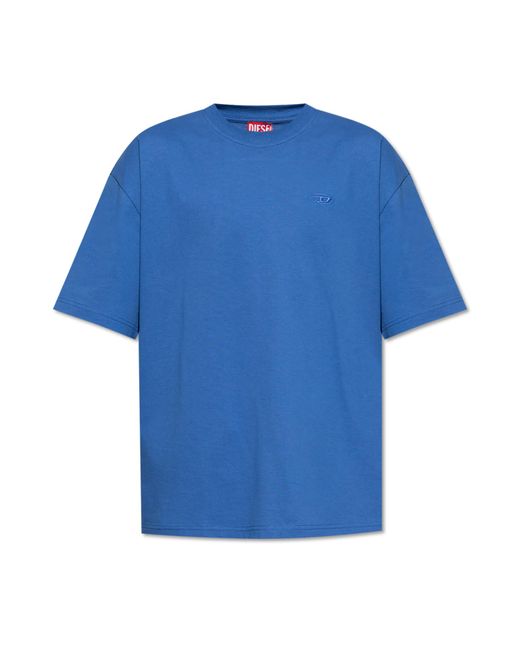 DIESEL Blue T-Shirt -Boggy-Megoval-D' for men