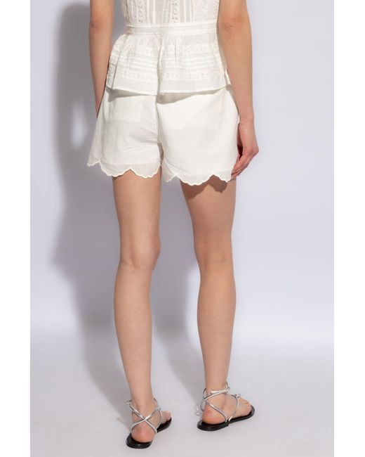 AllSaints White ‘Etti’ Shorts