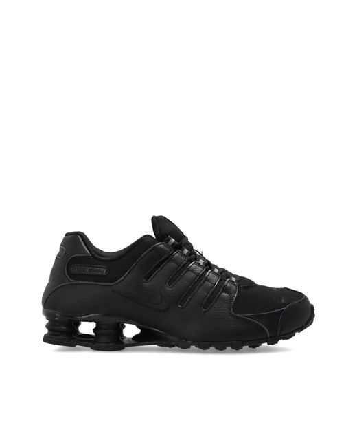 Nike Black Sports Shoes "Shox Nz" for men