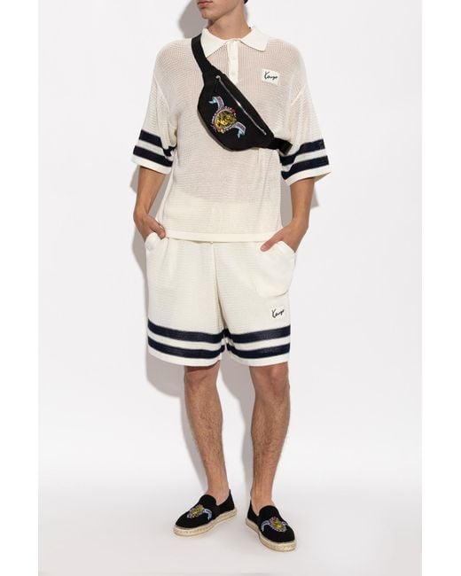 KENZO Black Espadrilles With Logo for men
