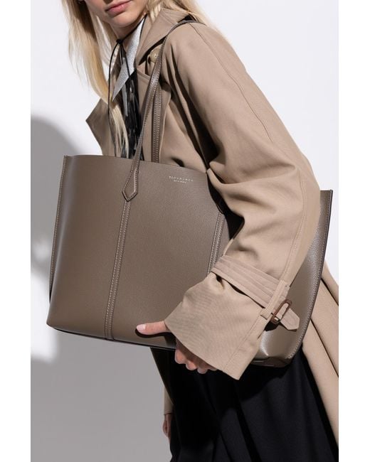 Tory Burch Brown Shopper Bag "Perry"