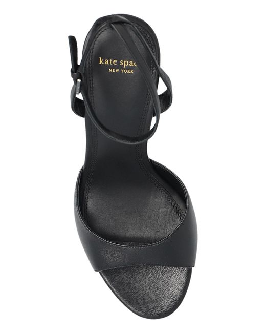 Kate Spade Black Heart-Shaped Heel Sandals