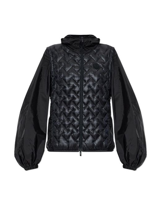 Moncler Black Mirage Down Jacket With Detachable Sleeves