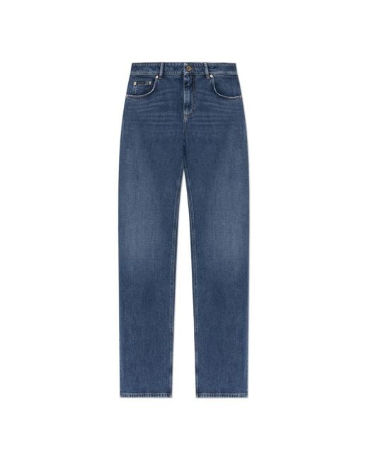 Dolce & Gabbana Blue Straight-Leg Jeans