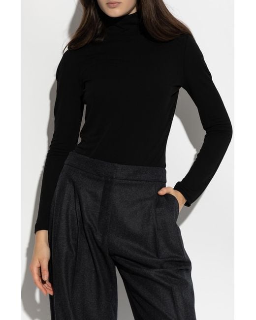 Alaïa Black Body With A Stand-Up Collar