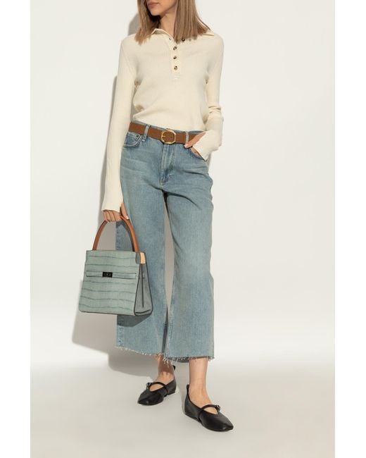 rag & bone Cabochon Spire Mary Jane Flat (Women)