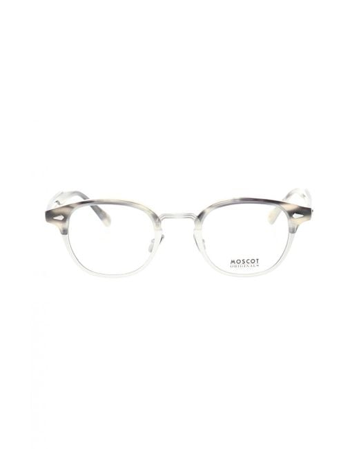 Moscot Gray 'lemtosh' Eyeglasses With Logo for men
