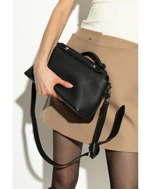 Fendi Black Shoulder Bag By The Way Selleria Medium