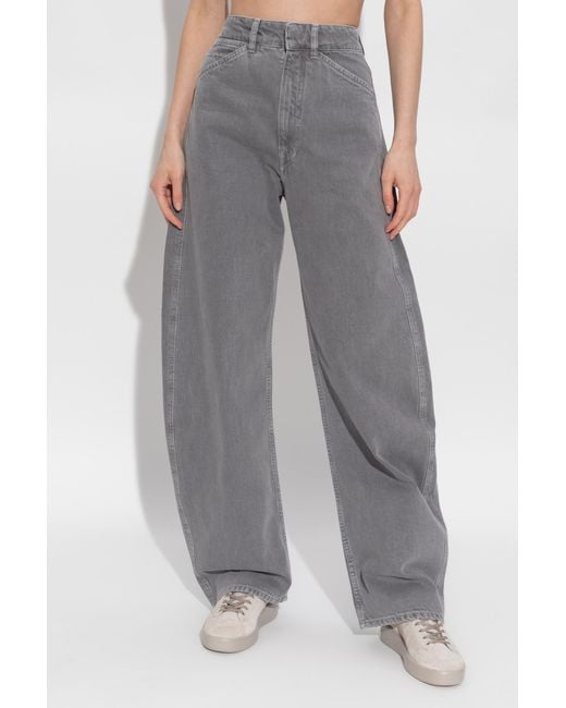 Lemaire Gray High-Waisted Jeans