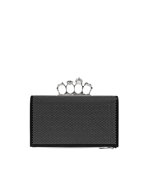 McQueen Black Clutch Bag "Knuckle"