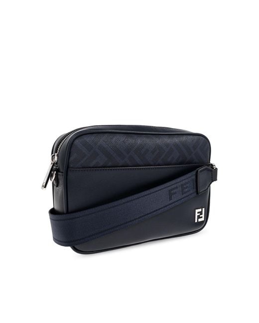 Fendi Blue Shoulder Bag 'Medium' for men