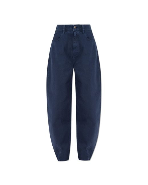 Emporio Armani Blue High-Waisted Jeans