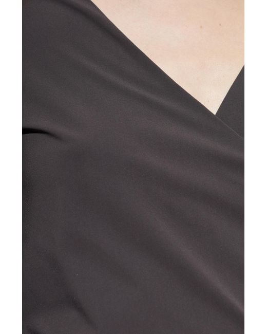 Rethinkit Studios Gray Wrap-Tie Top