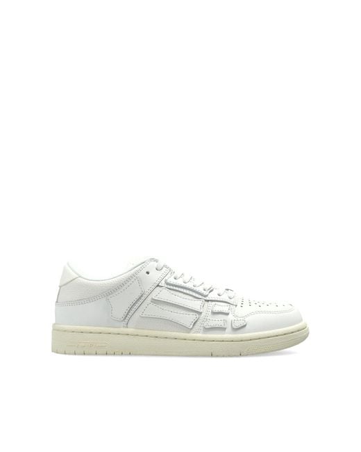 Amiri White Sports Shoes "Skel Top Low"