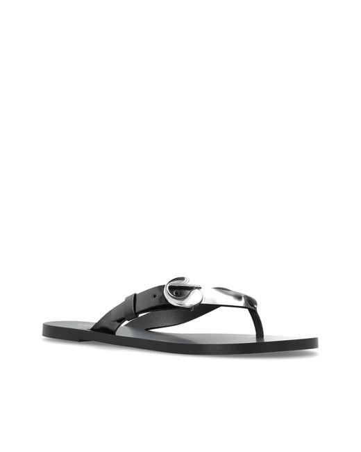 Coperni Black Leather Slides