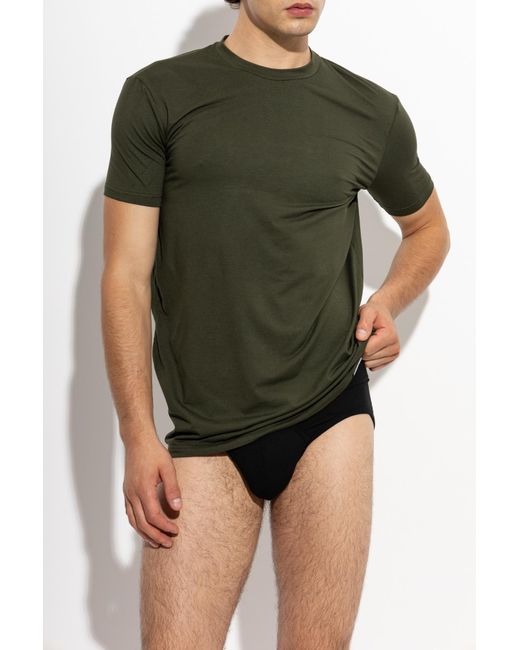 DSquared² Green T-Shirt From The 'Underwear' Line for men