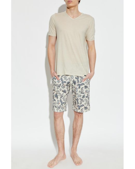 Hanro White Underwear T-Shirt From The 'Ultra Lighty' Collection for men