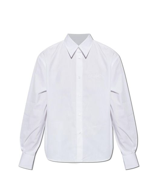 Off-White c/o Virgil Abloh White Shirt With Embroidered Logo