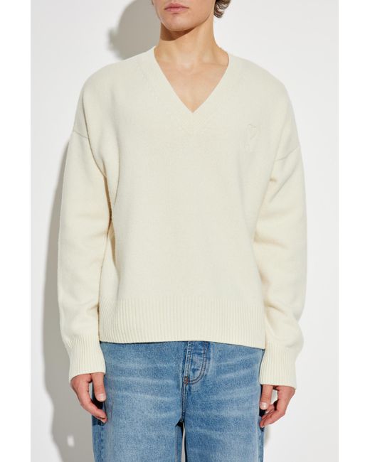 AMI Blue Sweater With Logo
