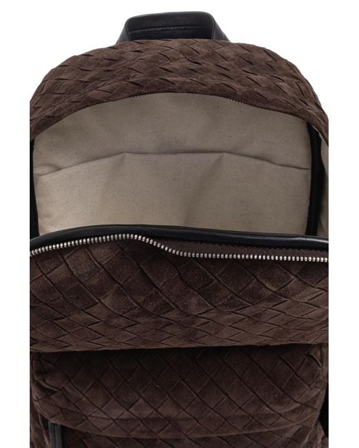 Bottega Veneta Brown Suede Backpack for men