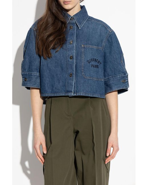 Givenchy Blue Short Denim Jacket