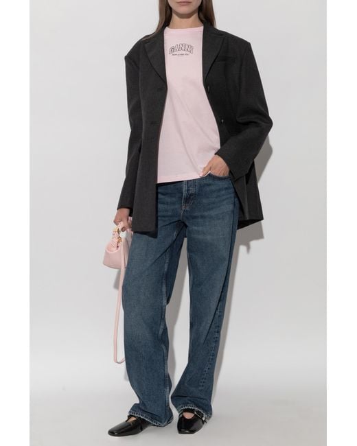 Ganni Black Oversize Blazer