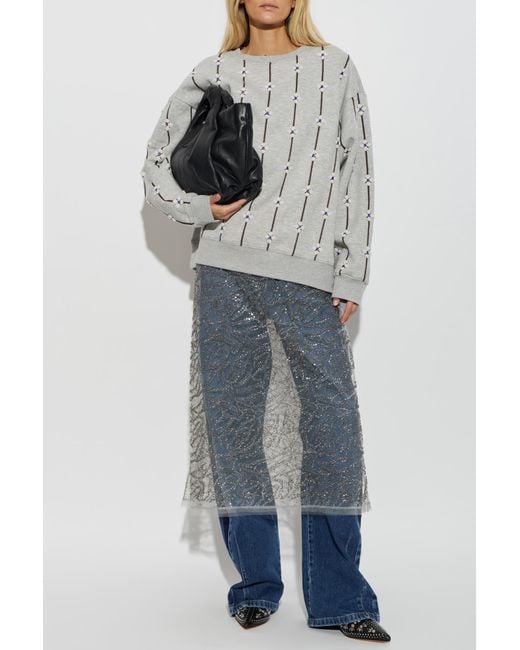 Munthe Gray Sweatshirt "Vesicle"