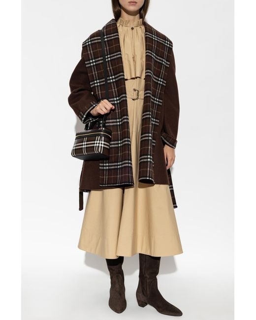 Burberry Black Wool Coat "Verona"