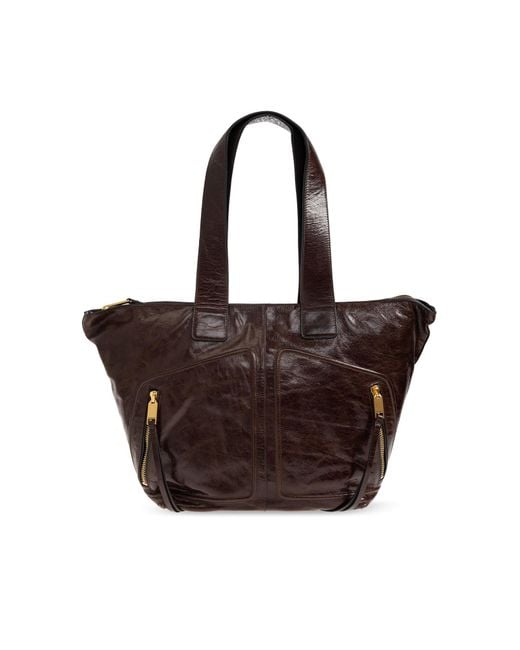 AllSaints Brown 'Jean Rey' Shopper Bag