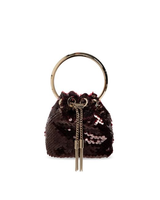 Jimmy Choo Red 'Bon Bon Micro' Bag