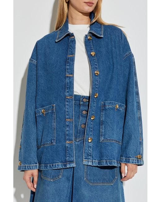 Anine Bing Blue Denim Jacket "Luca"