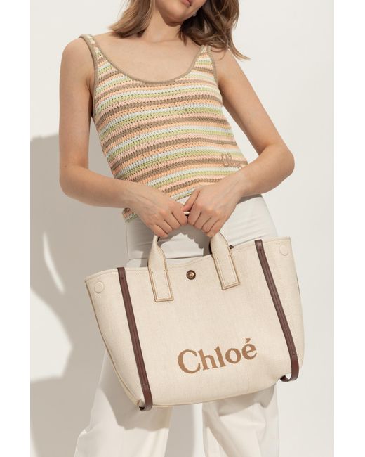 Chloé Natural Carry Small Tote Bag