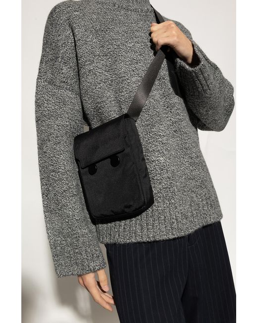 Marni Black Shoulder Bag With Logo for men