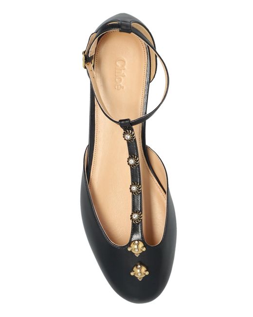Chloé Black 'Celeste' Ballerinas
