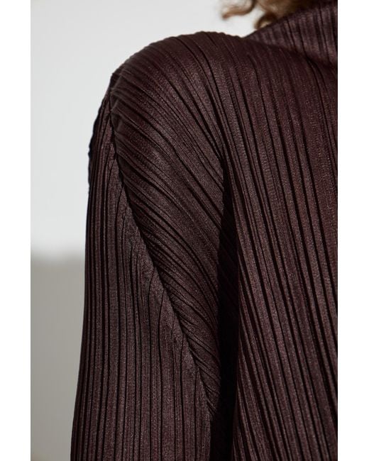 Pleats Please Issey Miyake Purple Pleated Top