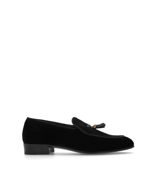 Gucci Black Velvet Loafers, for men