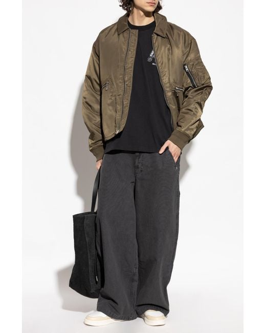 AllSaints Green 'Fallon' Rain Jacket for men