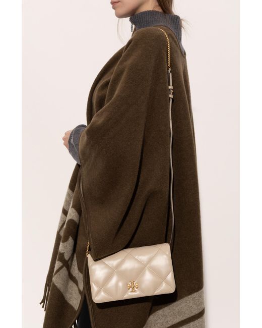 Tory Burch Natural Chain Wallet "Kira Diamond"