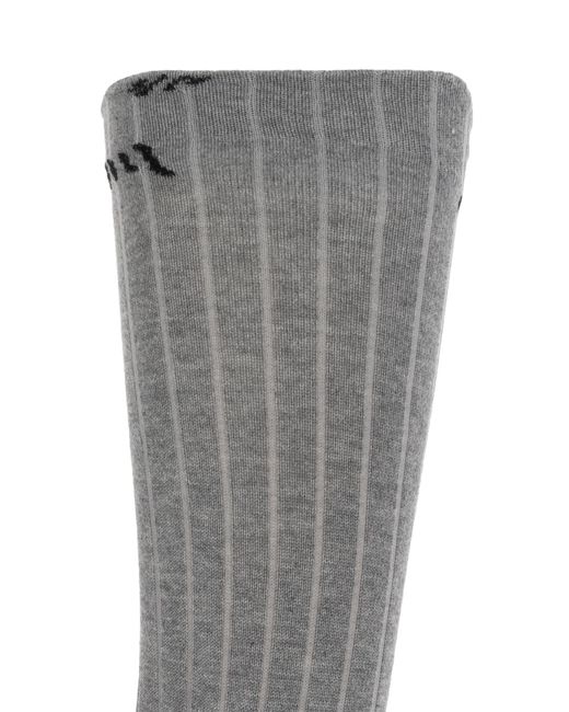 Marni Gray Socks With Logo