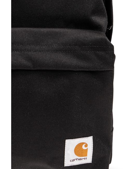 Carhartt Black Backpack With Logo Patch, for men