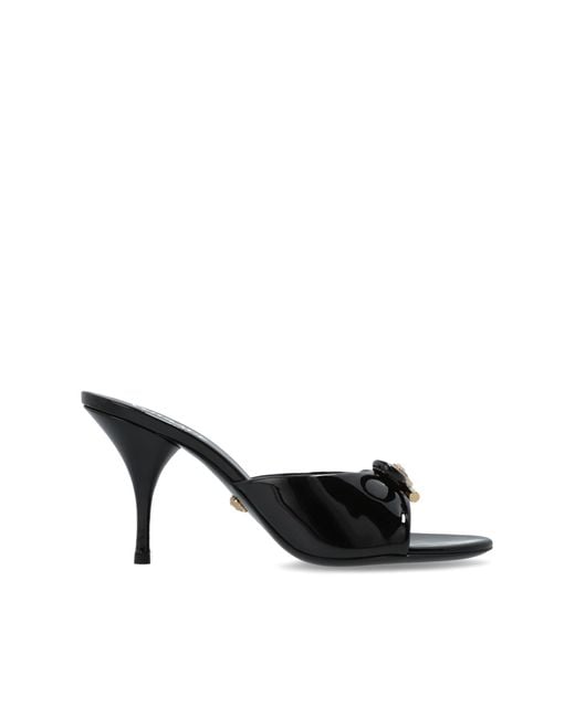 Versace Natural Heeled Mules