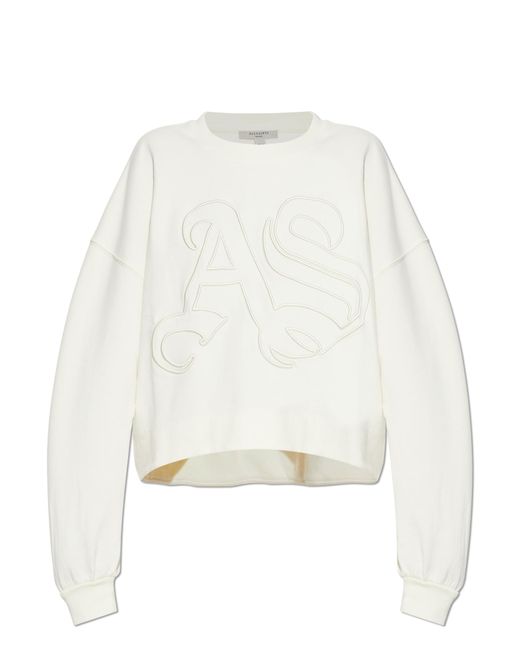 AllSaints White "Lila" Sweatshirt