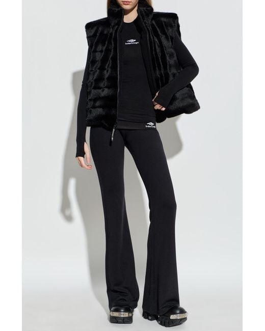 Balenciaga Black Reversible Vest From The 'Skiwear' Collection