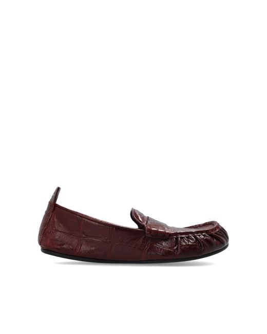 Acne Red Loafers Type Shoes