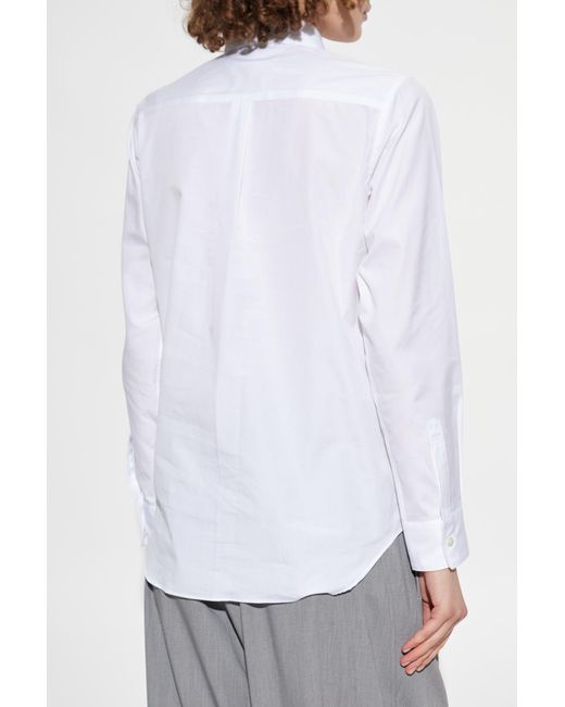 CDG by Comme des Garcons White Cotton Shirt With Pockets