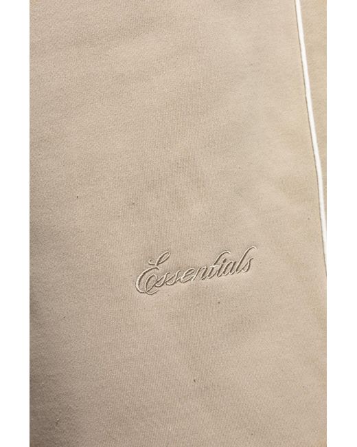 Fear Of God Natural Sweat Shorts With Side Stripes for men